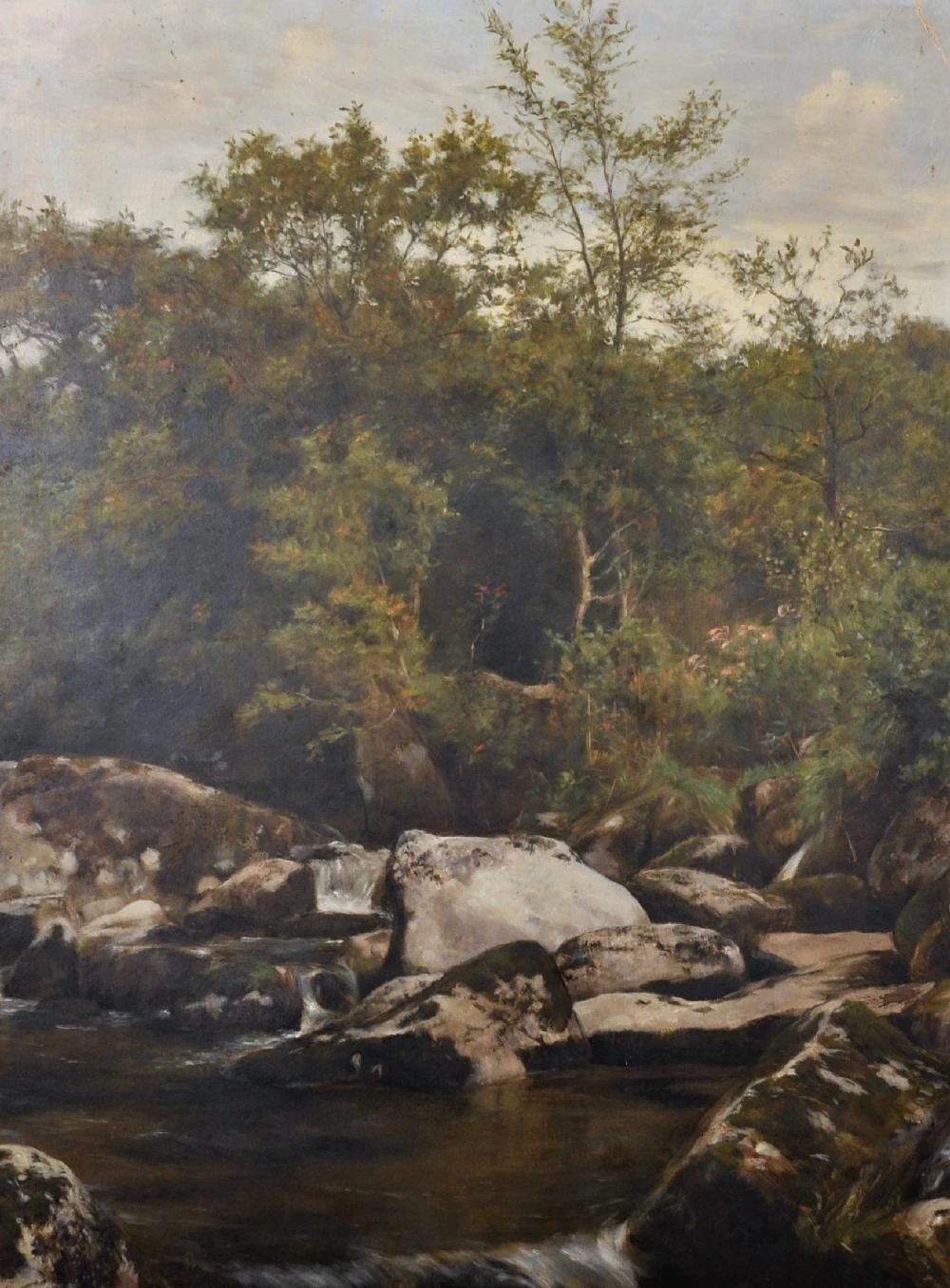 John Collier - 119, Un paesaggio fluviale roccioso